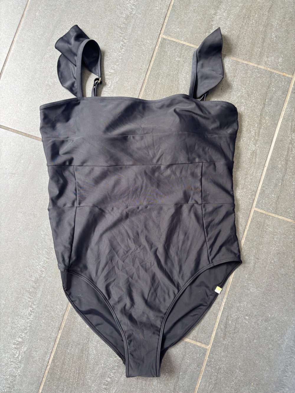 Women’s Summer salt The Ruffle Oasis Black Sea Urchin One Piece Swimsuit 12 - Picture 5 of 7